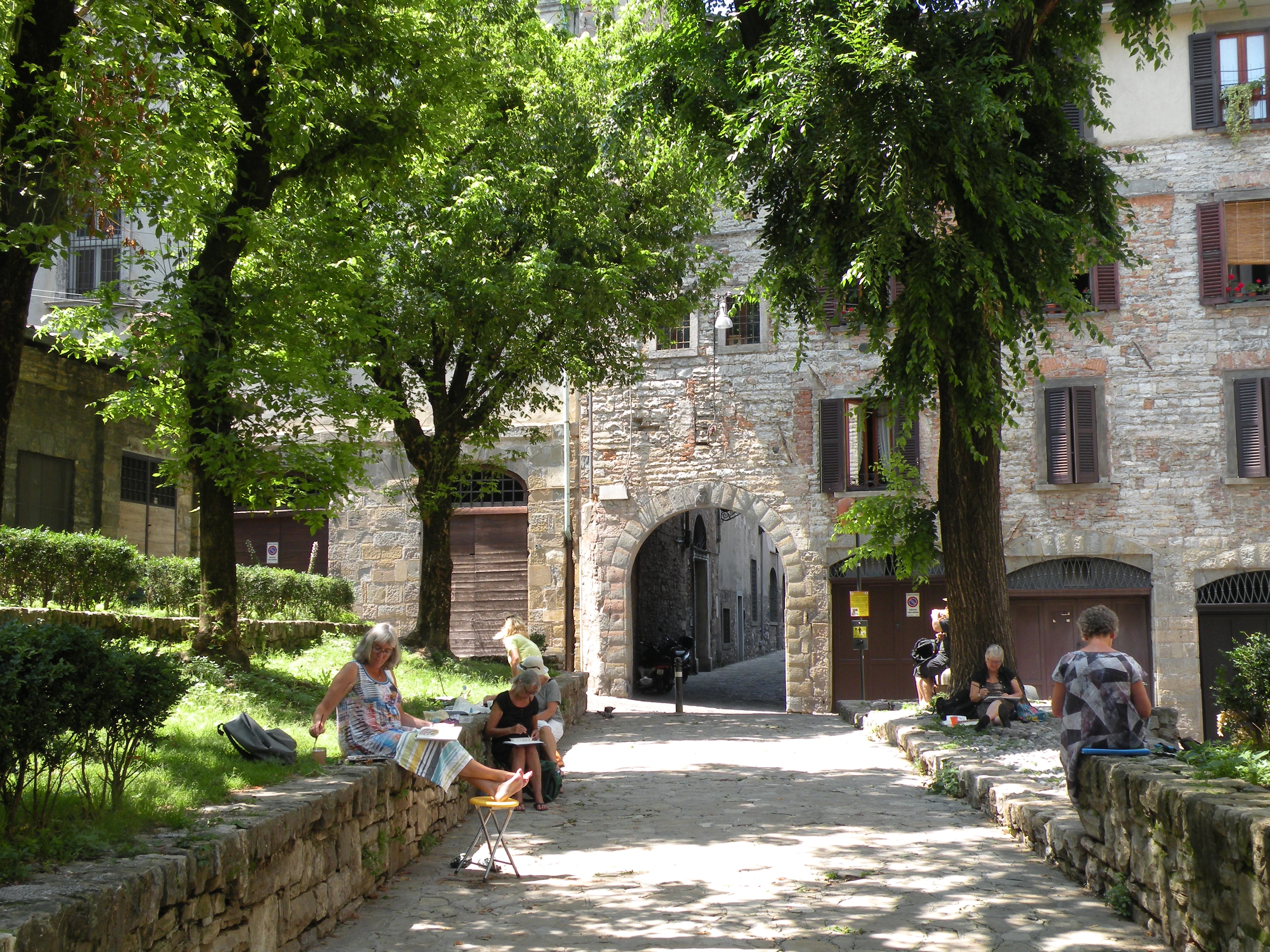 Malerejse i Bergamo Alta